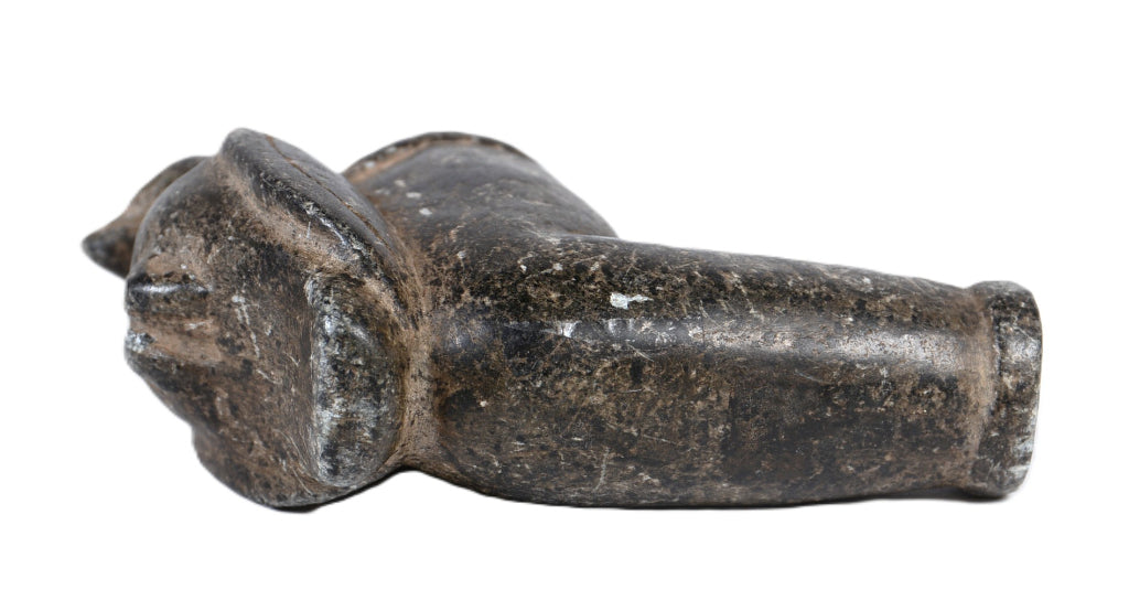 Moundbuilder Steatite Pipe Bowl with Bird