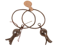 Navajo Hoop Squash Blossom Earrings