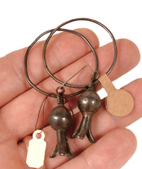 Navajo Hoop Squash Blossom Earrings