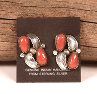 Navajo Coral Earrings
