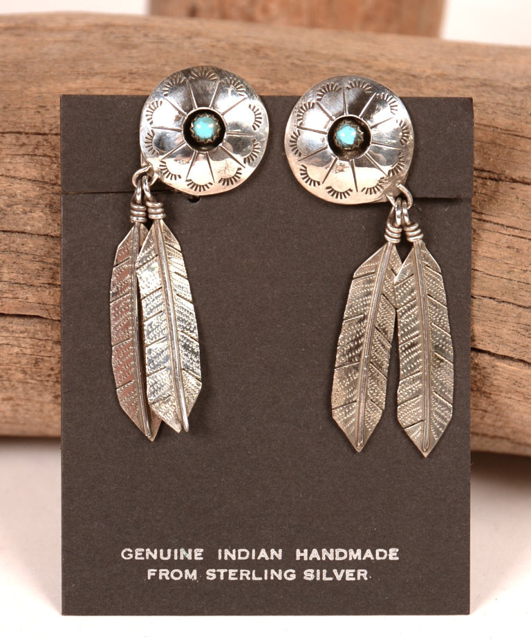 Navajo Sterling Silver Earrings
