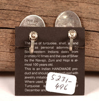 Navajo Sterling Silver Inlay Earrings