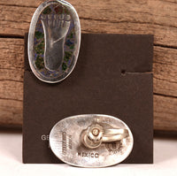 Navajo Sterling Silver Inlay Earrings