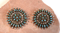Zuni Pueblo Clip Earrings