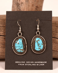 Navajo Sterling Silver and Turquoise Earrings