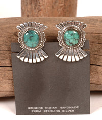 Navajo Sterling Silver and Turquoise Earrings