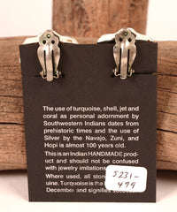 Navajo Red Spondalis Shell Earrings