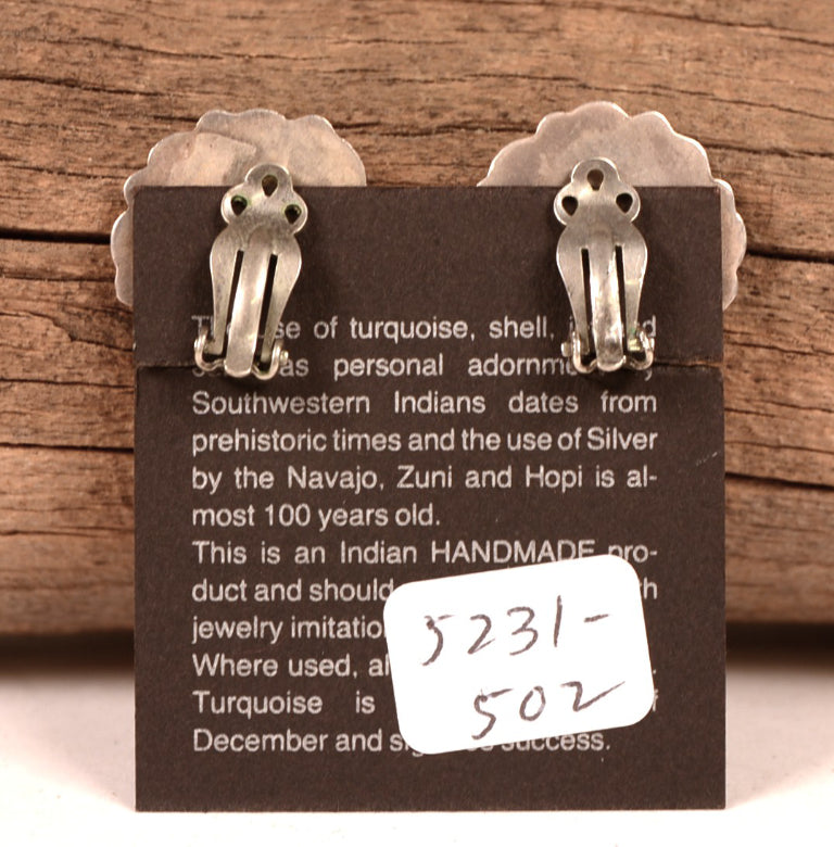 Zuni Pueblo Cluster Turquoise Earrings