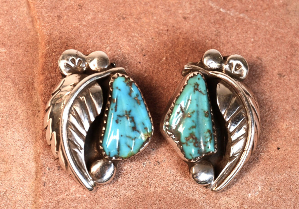 Zuni Pueblo Clip Earrings By Ben Eustace