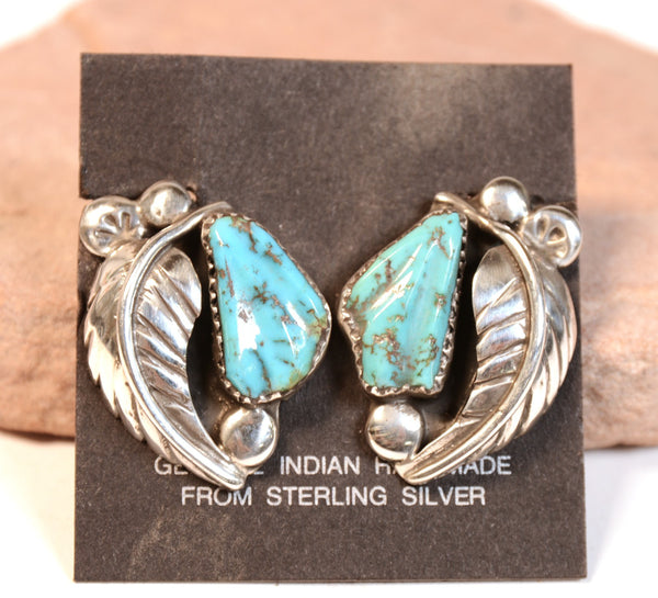 Zuni Pueblo Clip Earrings By Ben Eustace