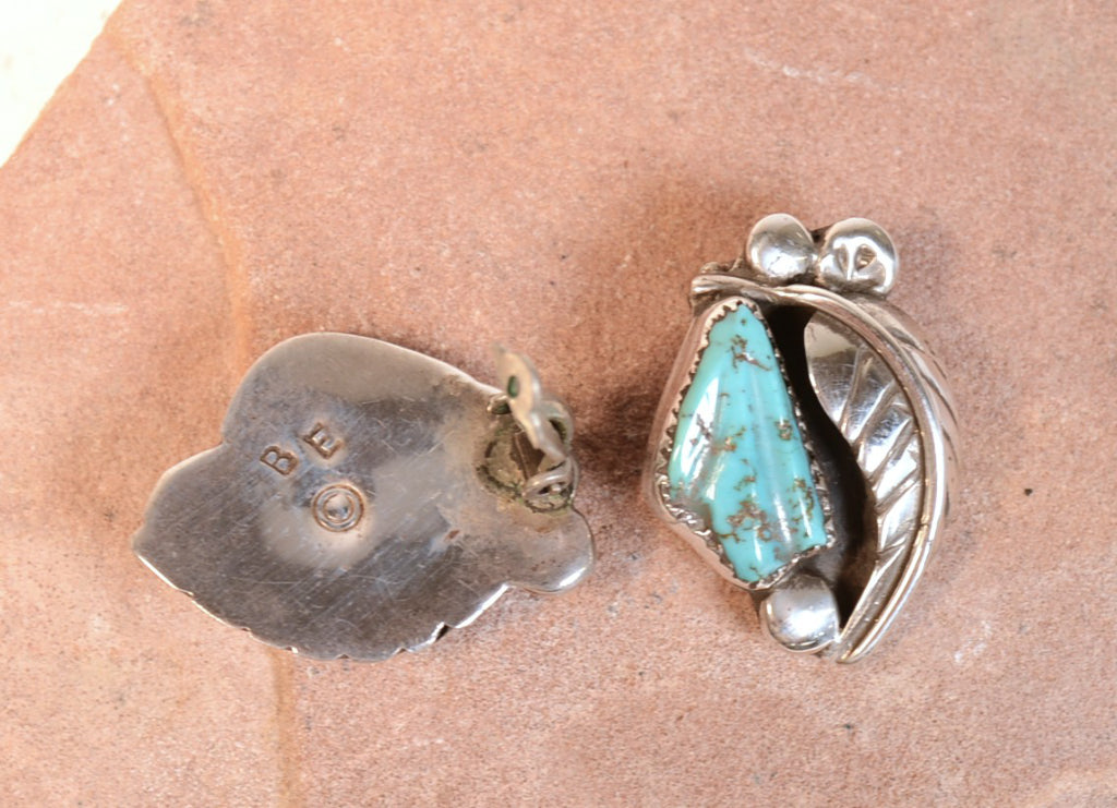 Zuni Pueblo Clip Earrings By Ben Eustace