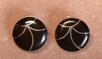 Vintage Zuni Pueblo Clip Earrings