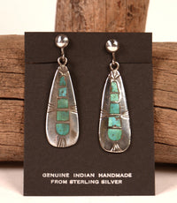 Navajo Sterling Silver Inlay Earrings