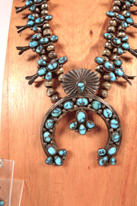 Navajo Squash Necklace and Post Earrings Set
