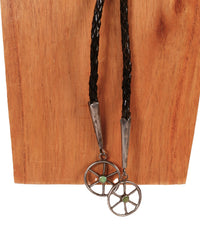 Zuni Pueblo Wagon Bolo Tie