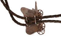 Zuni Pueblo Wagon Bolo Tie