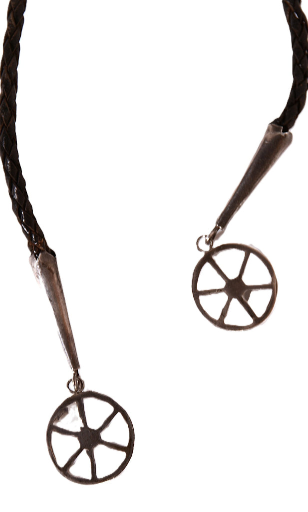 Zuni Pueblo Wagon Bolo Tie