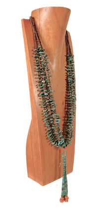 Navajo Heishi and Turquoise Necklace
