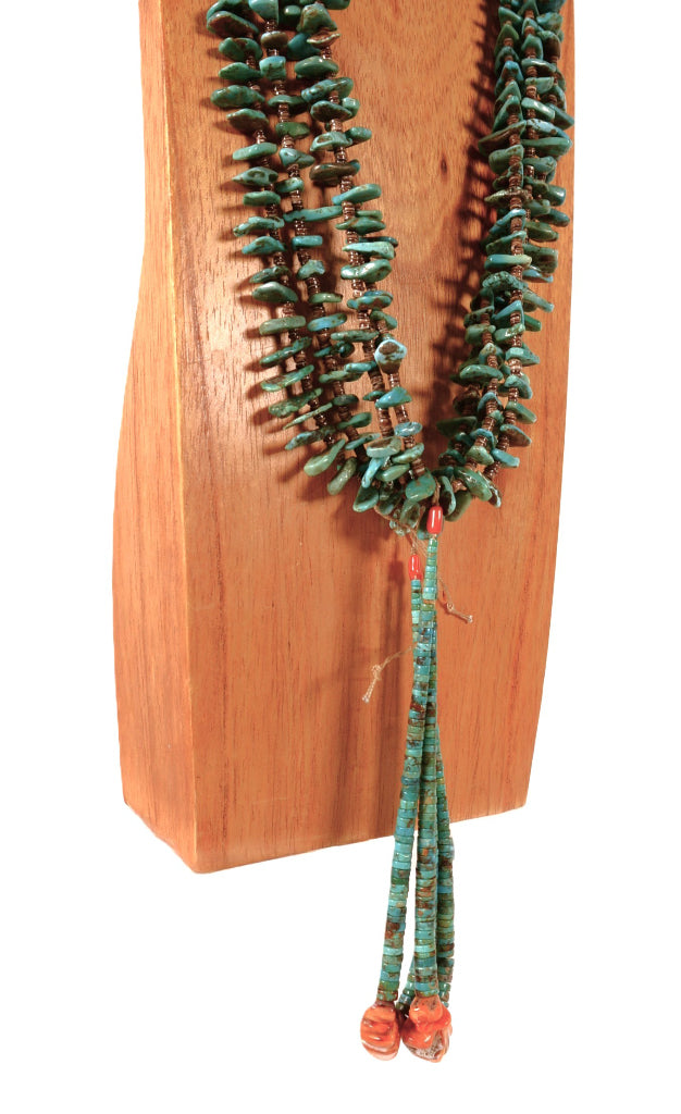 Navajo Heishi and Turquoise Necklace