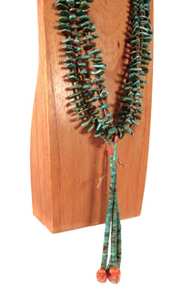 Navajo Heishi and Turquoise Necklace