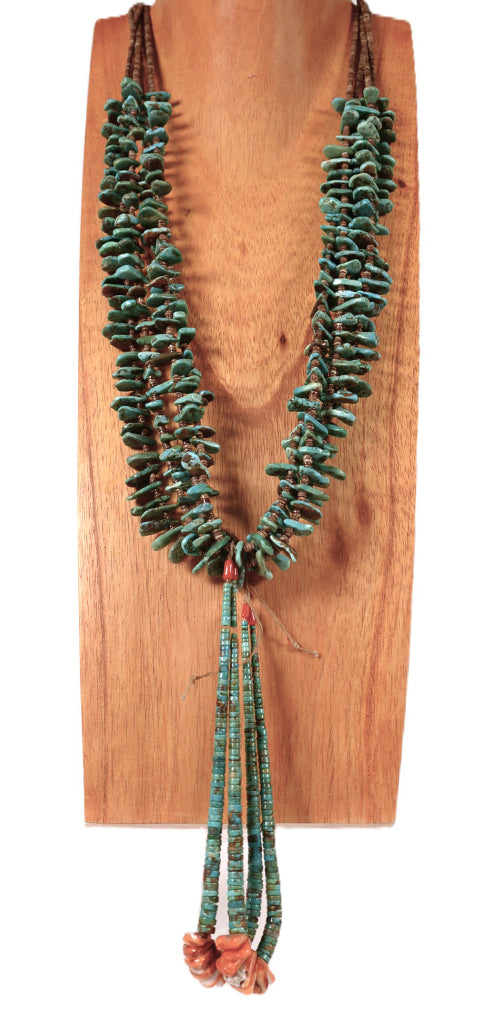 Navajo Heishi and Turquoise Necklace
