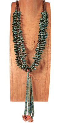 Navajo Heishi and Turquoise Necklace