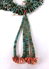 Navajo Heishi and Turquoise Necklace