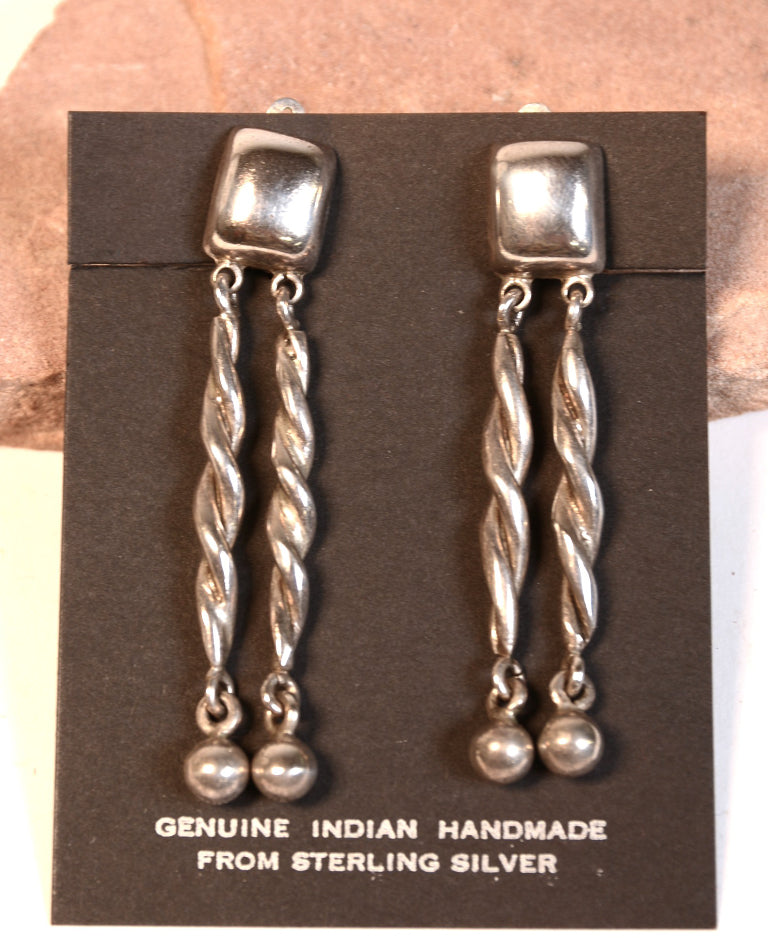 Taxco Sterling Silver Clip Earrings By Brenda Schoenfeld
