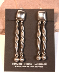 Taxco Sterling Silver Clip Earrings By Brenda Schoenfeld
