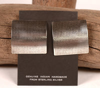 Navajo Sterling Silver Square Earrings