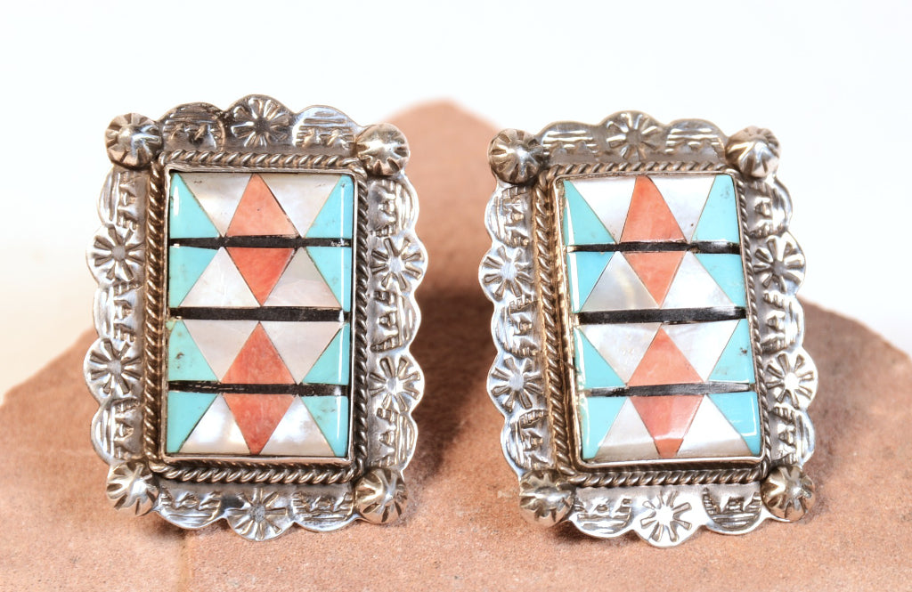 Navajo Clip Earrings
