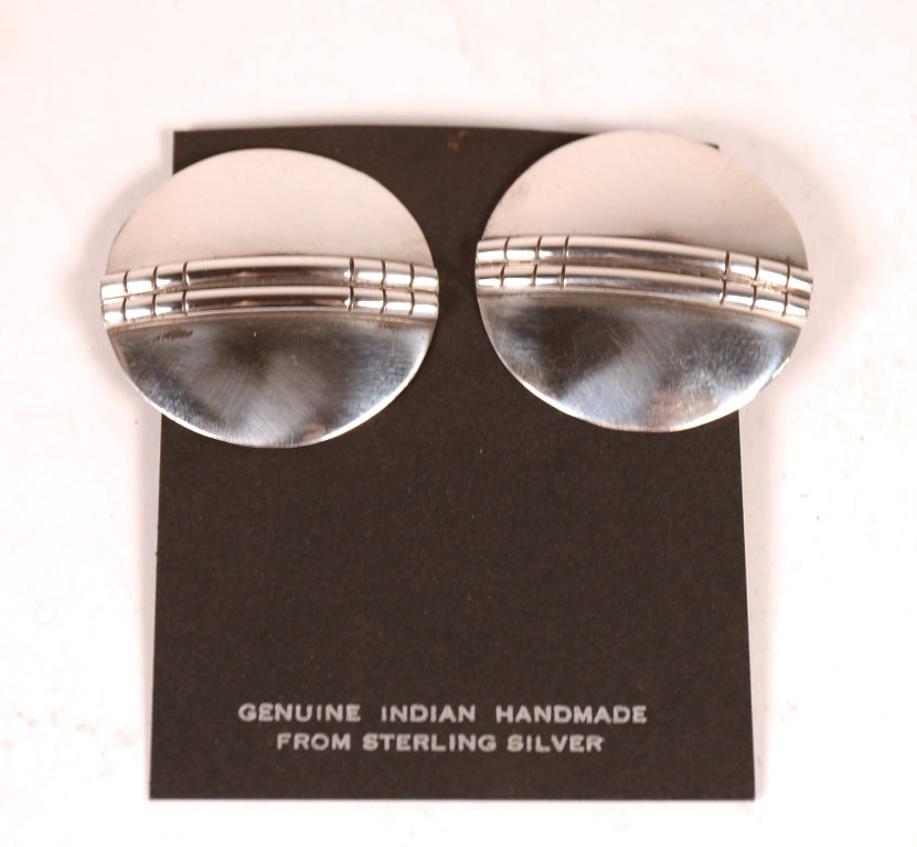 Navajo Sterling Silver Clip Earrings