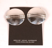 Navajo Sterling Silver Clip Earrings