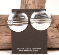 Navajo Sterling Silver Clip Earrings