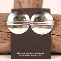 Navajo Sterling Silver Clip Earrings