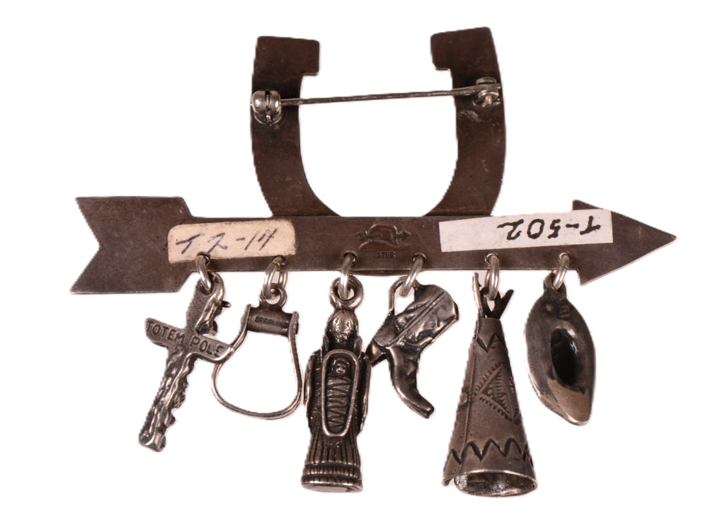 Navajo Sterling Silver Horseshoe Pin