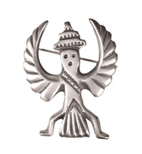 Navajo Sterling Silver Figure Knifewing Pin