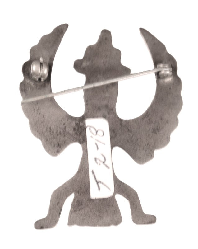 Navajo Sterling Silver Figure Knifewing Pin