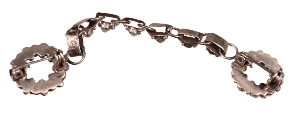 Zuni Pueblo Sterling Silver Broach