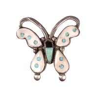 Zuni Pueblo Sterling Silver Butterfly Pin