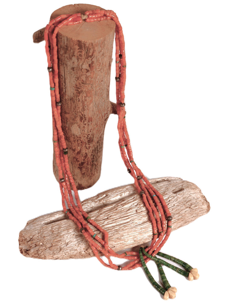 Navajo Coral Bead Necklace