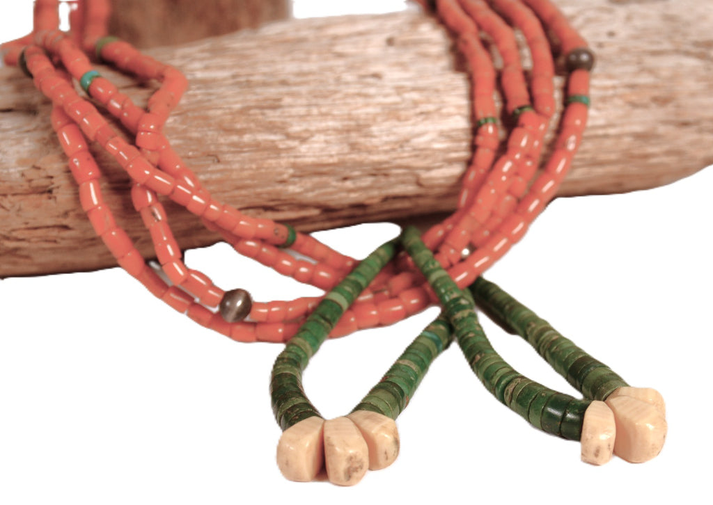 Navajo Coral Bead Necklace