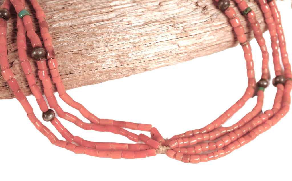 Navajo Coral Bead Necklace