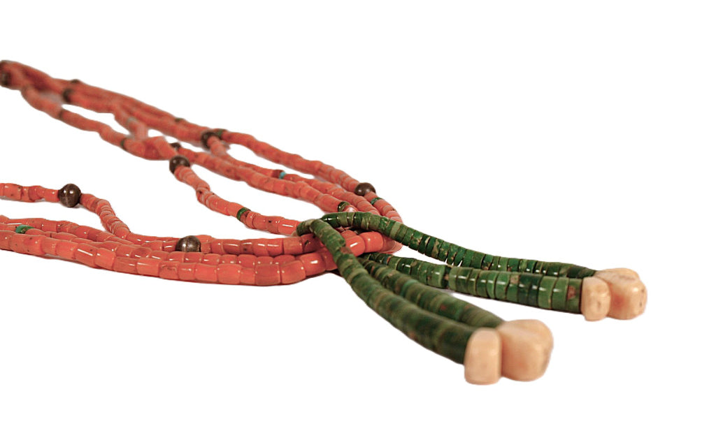 Navajo Coral Bead Necklace