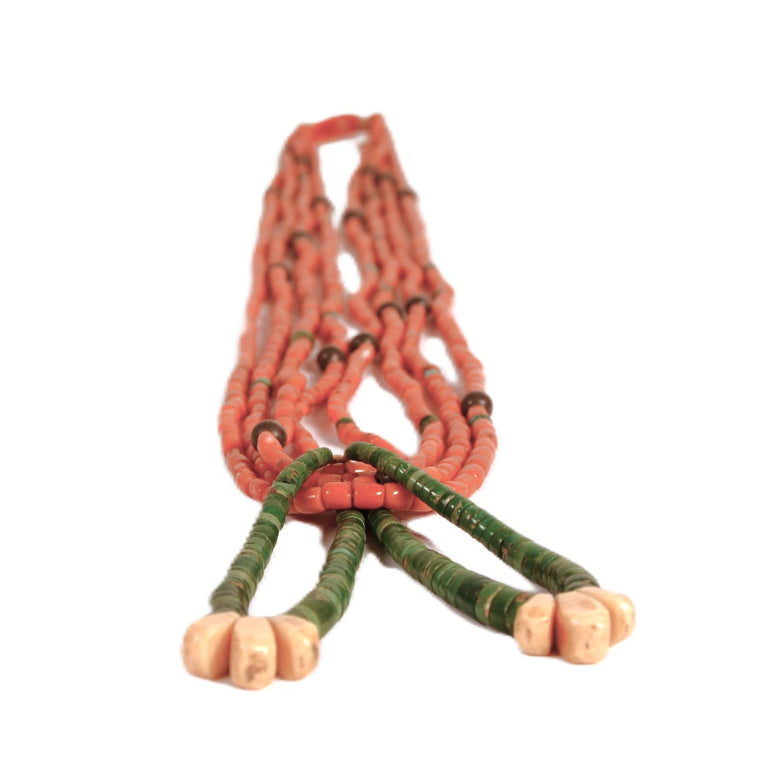 Navajo Coral Bead Necklace