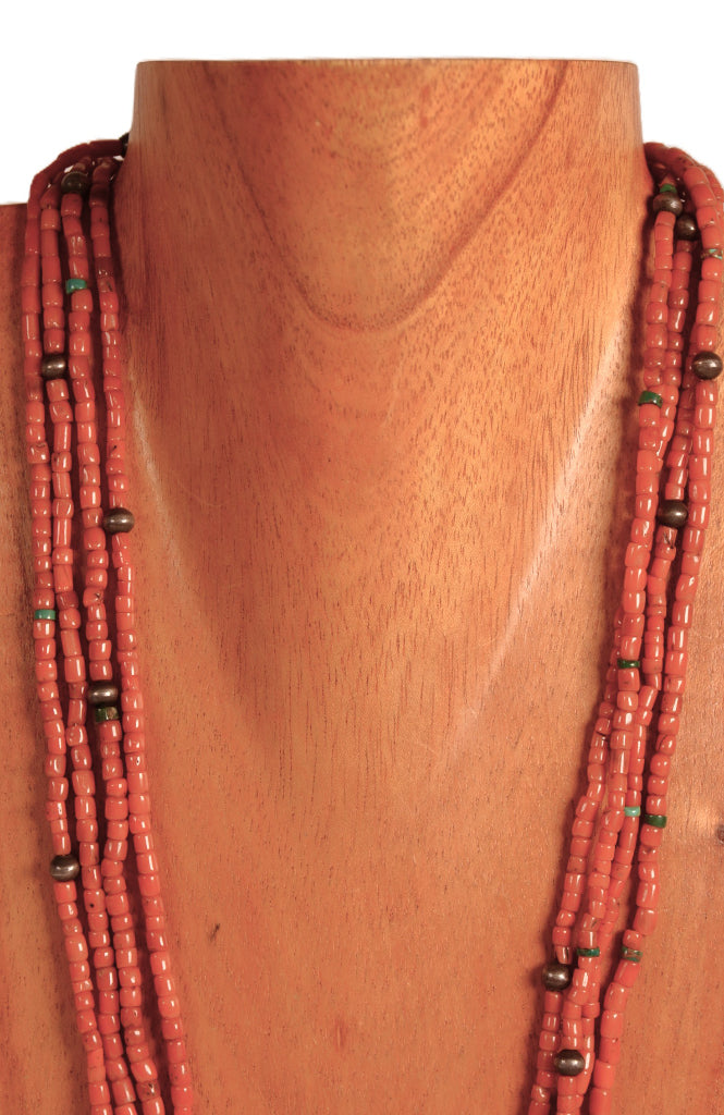 Navajo Coral Bead Necklace