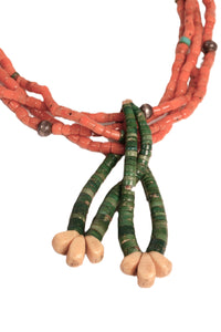 Navajo Coral Bead Necklace