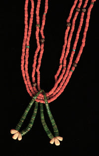 Navajo Coral Bead Necklace