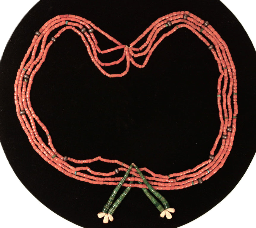 Navajo Coral Bead Necklace