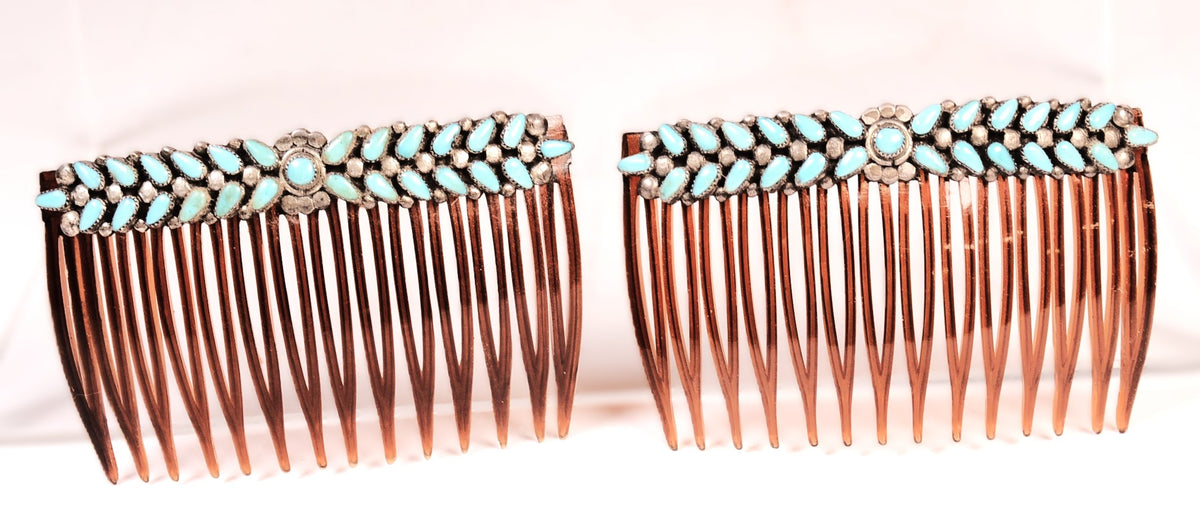 Zuni Pueblo Hair Combs Pair